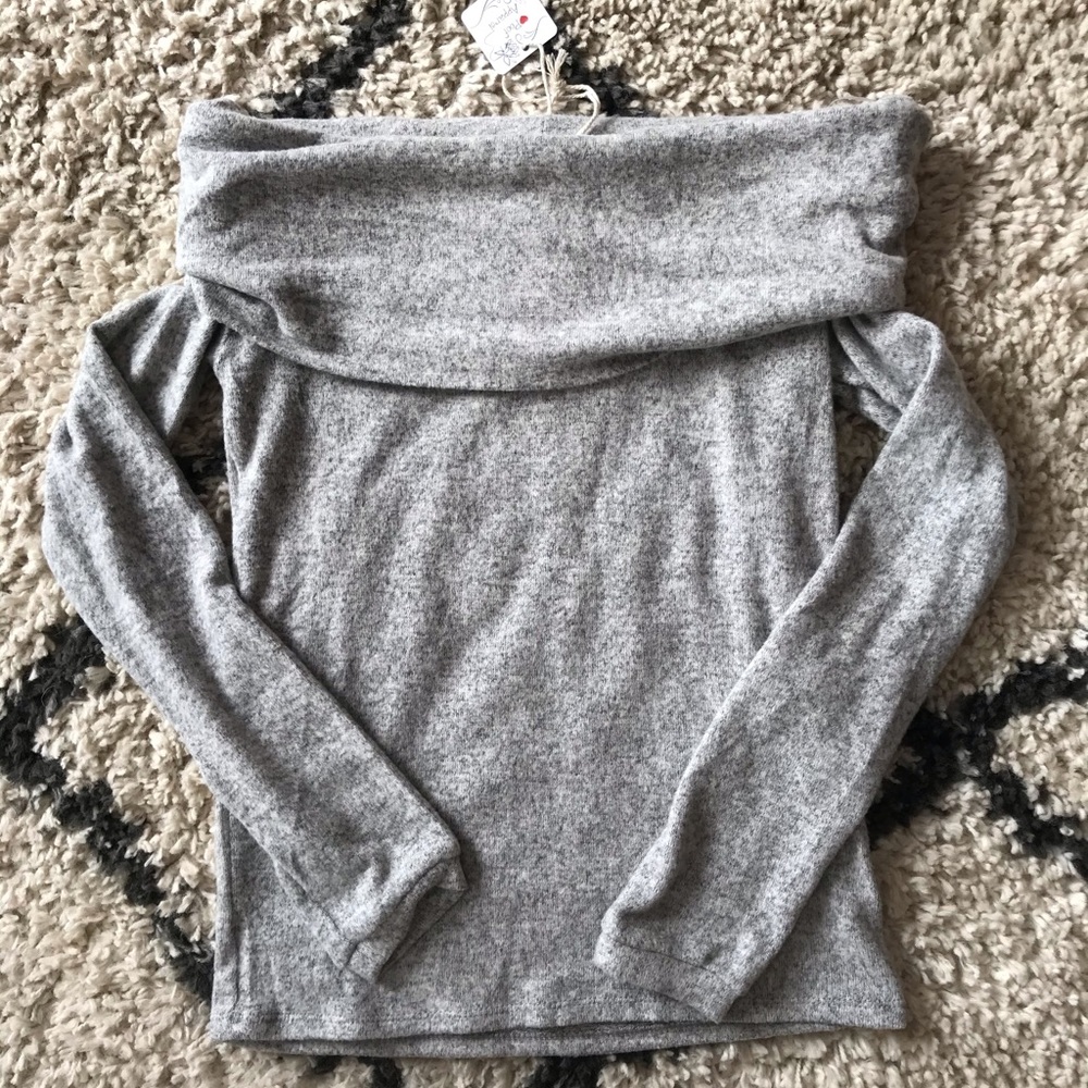 Off the shoulder sweater